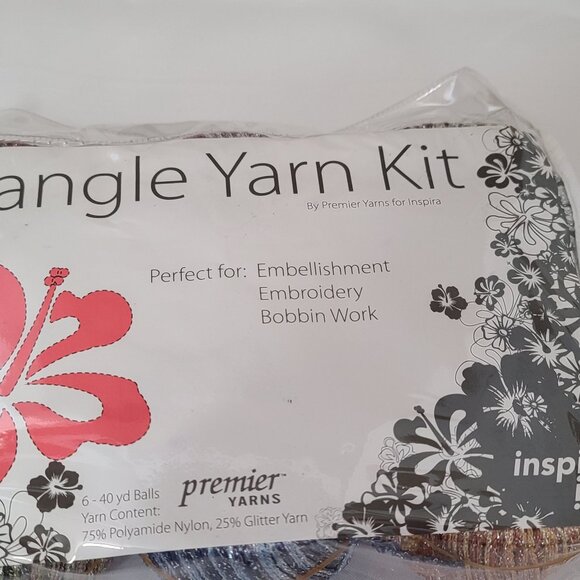 NEW Spangle Yarn Kit – Premier Yarns for Inspira  Includes SIX Multicolor Balls - Picture 5 of 6
